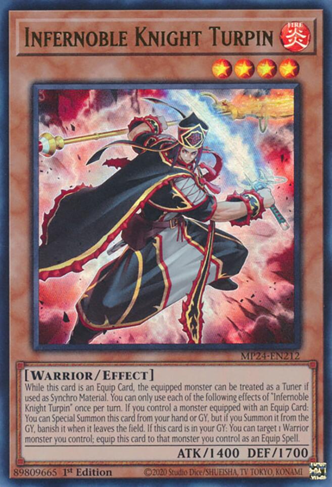 Infernoble Knight Turpin [MP24-EN212] Ultra Rare | The CG Realm