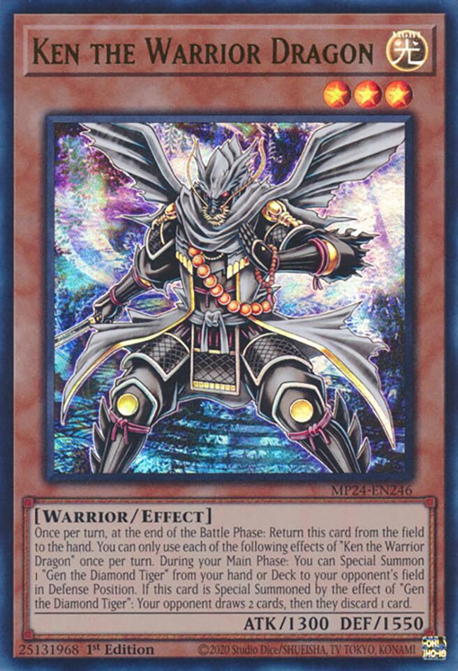 Ken the Warrior Dragon (MP24-EN246) - 25th Anniversary Tin: Dueling Mirrors 1st Edition