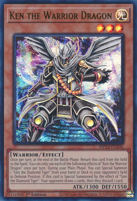 Ken the Warrior Dragon (MP24-EN246) - 25th Anniversary Tin: Dueling Mirrors 1st Edition