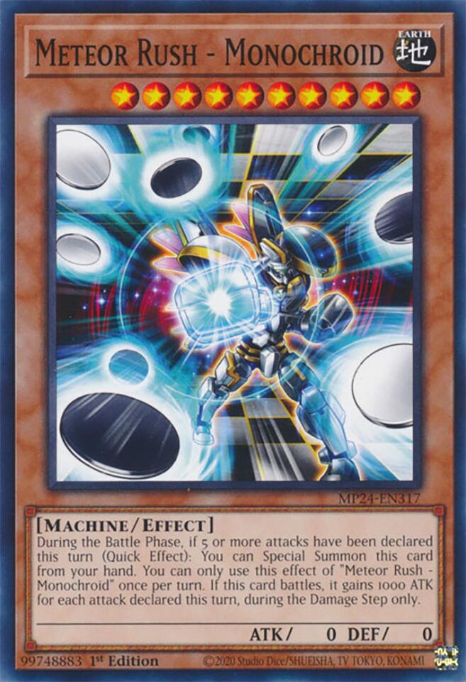 Meteor Rush - Monochroid (MP24-EN317) - 25th Anniversary Tin: Dueling Mirrors 1st Edition
