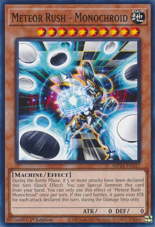 Meteor Rush - Monochroid (MP24-EN317) - 25th Anniversary Tin: Dueling Mirrors 1st Edition