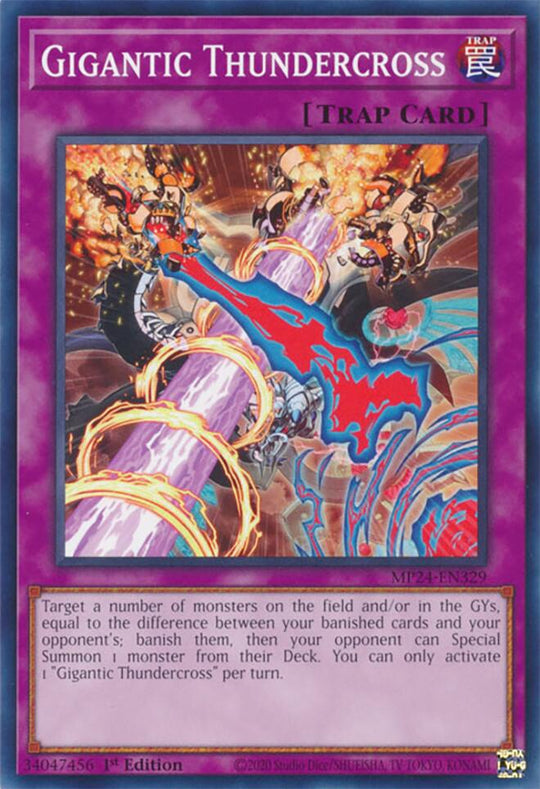 Gigantic Thundercross (MP24-EN329) - 25th Anniversary Tin: Dueling Mirrors 1st Edition
