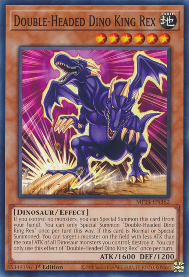 Double-Headed Dino King Rex (MP24-EN362) - 25th Anniversary Tin: Dueling Mirrors 1st Edition