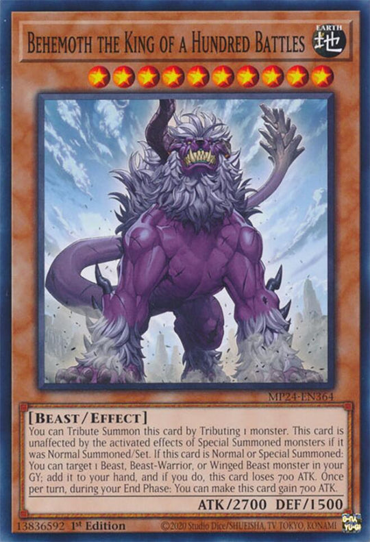 Behemoth the King of a Hundred Battles (MP24-EN364) - 25th Anniversary Tin: Dueling Mirrors 1st Edition