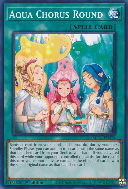 Aqua Chorus Round (MP24-EN378) - 25th Anniversary Tin: Dueling Mirrors 1st Edition