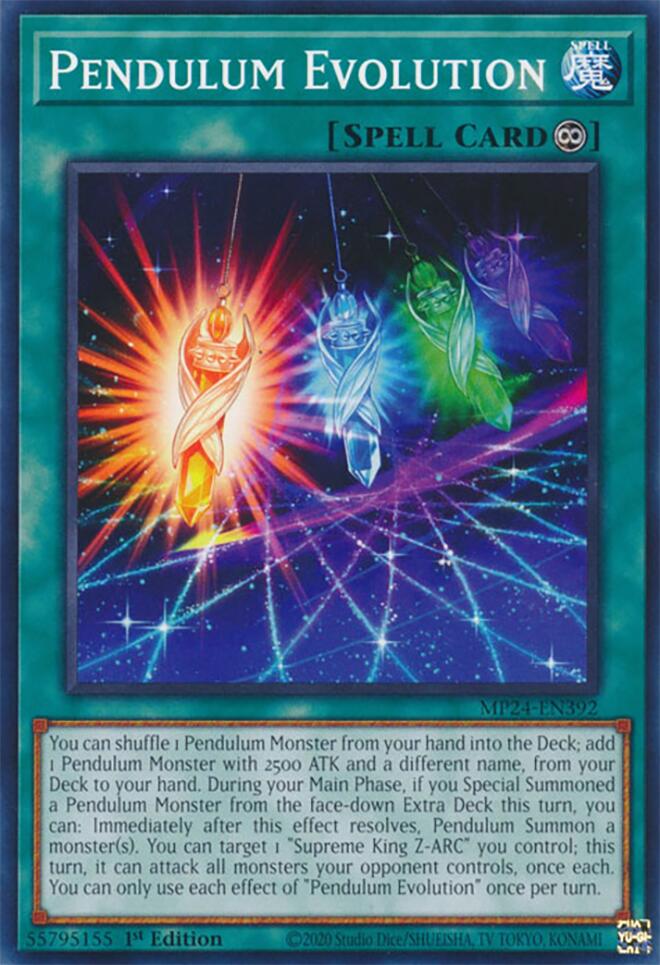 Pendulum Evolution (card) [MP24-EN392] Common | The CG Realm