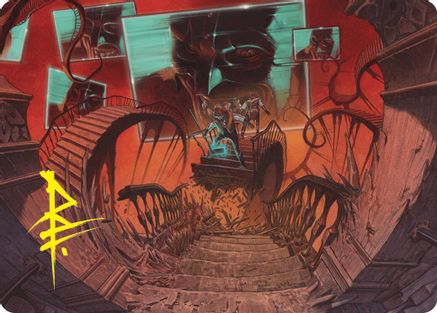 Let's Play a Game Art Card (Gold-Stamped Signature) (ASDSK-008) - Art Series: Duskmourn: House of Horror