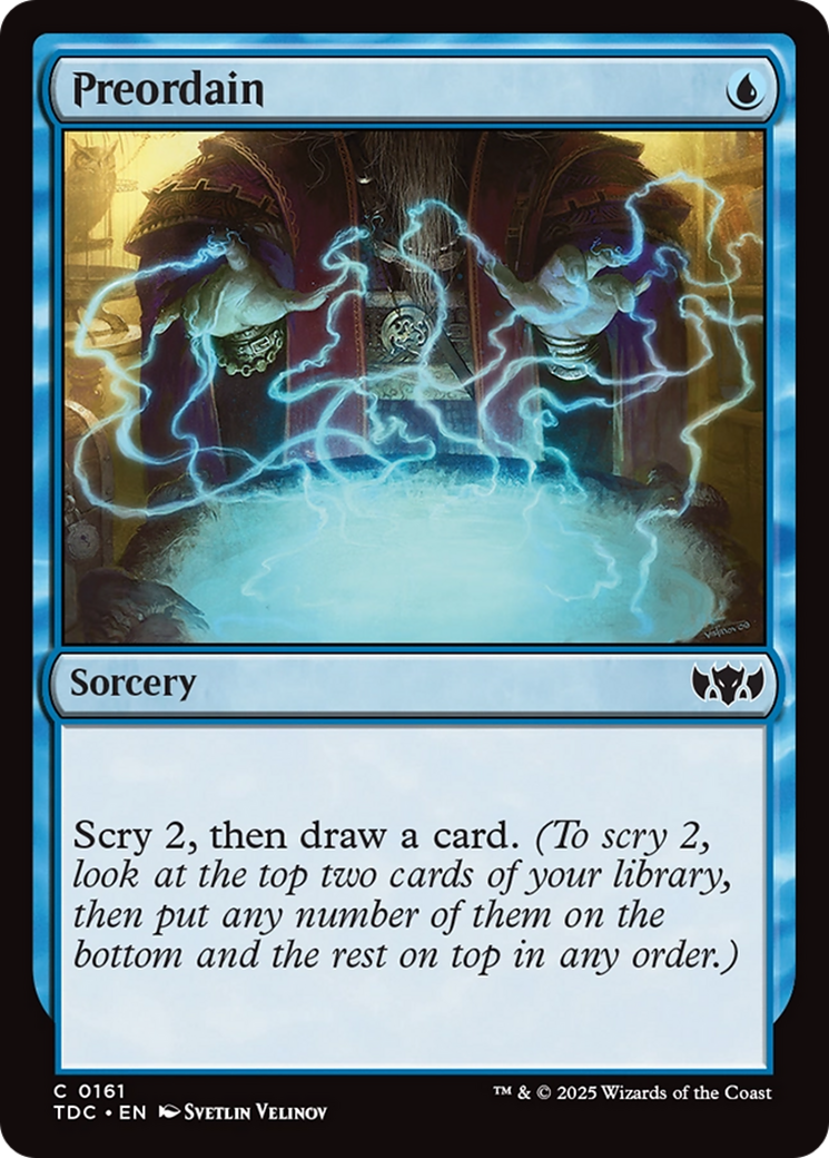 Preordain [Tarkir: Dragonstorm Commander] | The CG Realm