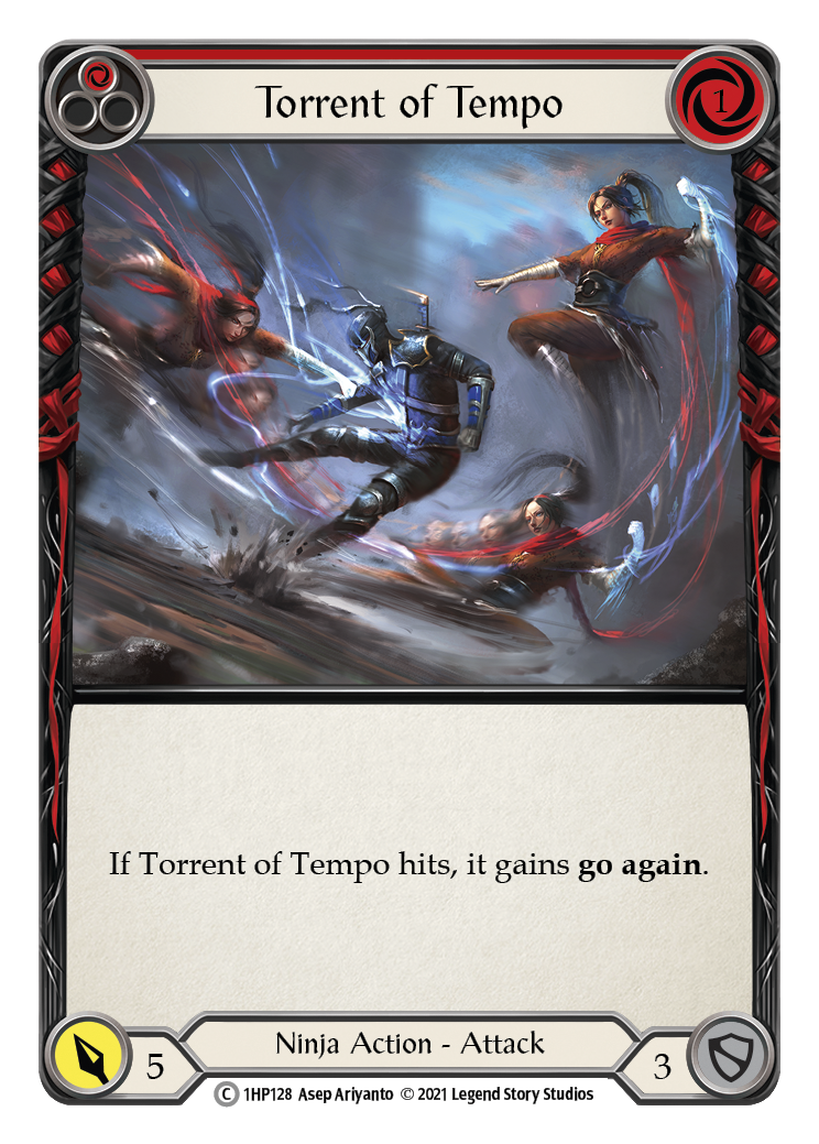 Torrent of Tempo (Red) [1HP128] (History Pack 1) | The CG Realm