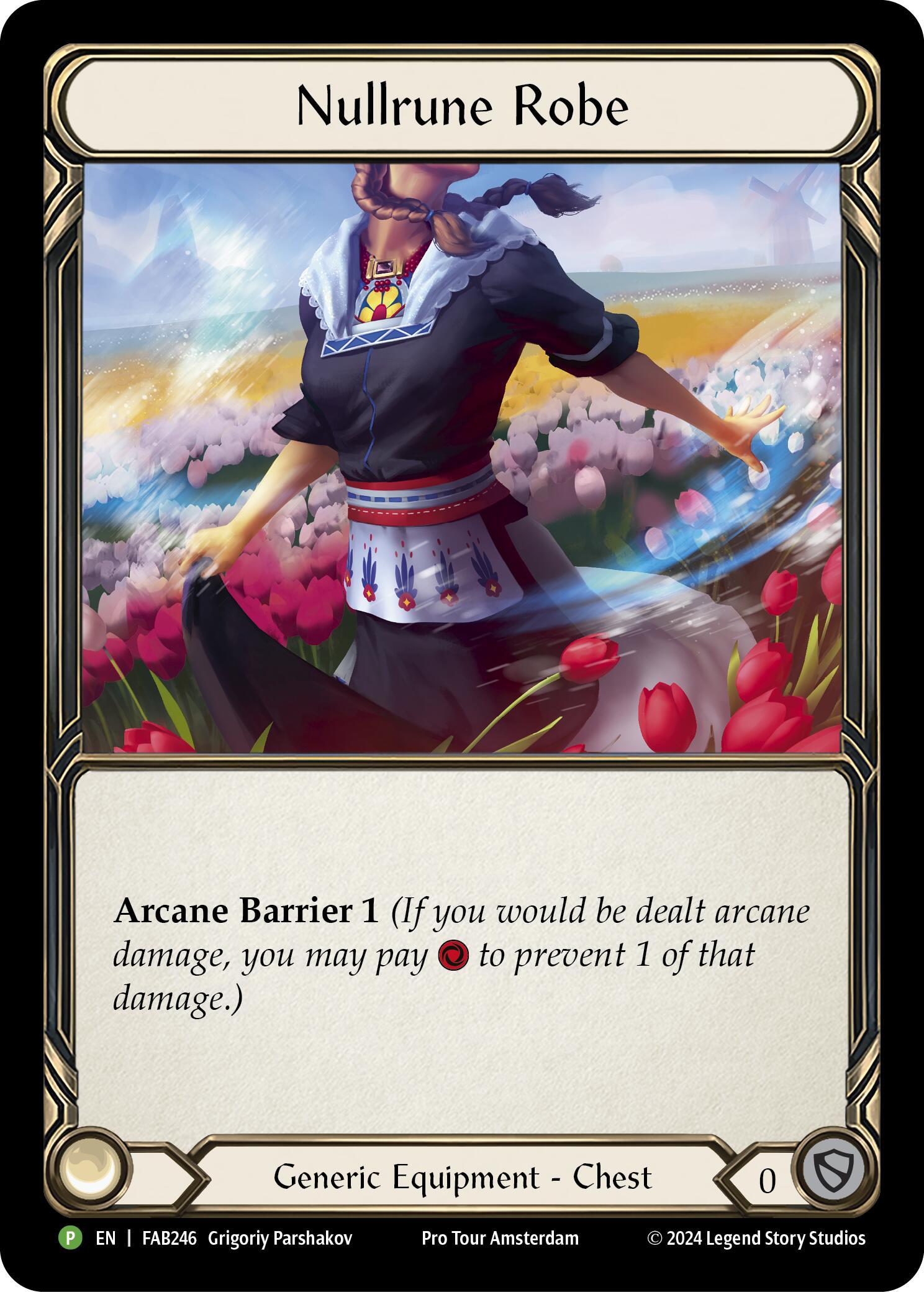 Nullrune Robe (Cold Foil) [FAB246] (Promo)  Rainbow Foil | The CG Realm