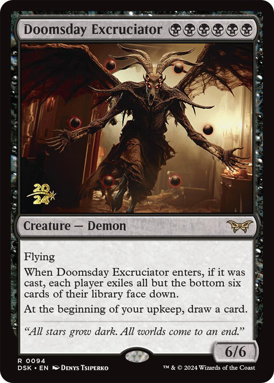 Doomsday Excruciator (PRE-094) - Duskmourn: House of Horror Promos Foil