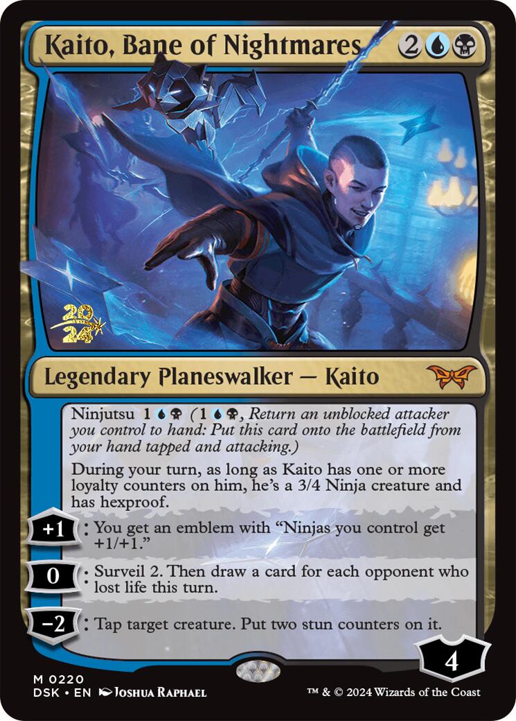 Kaito, Bane of Nightmares (PRE-220) - Duskmourn: House of Horror Promos Foil