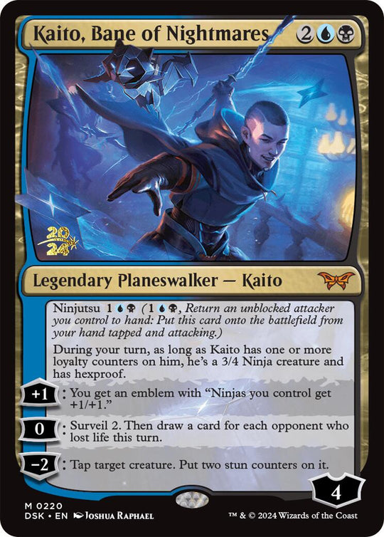 Kaito, Bane of Nightmares (PRE-220) - Duskmourn: House of Horror Promos Foil