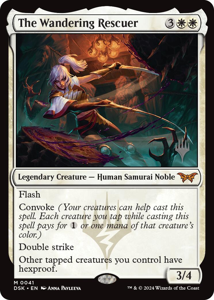The Wandering Rescuer (Promo Pack) [Duskmourn: House of Horror Promos] | The CG Realm
