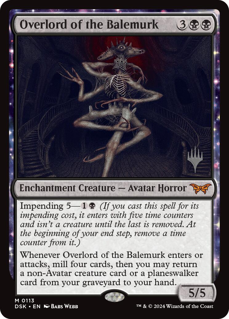 Overlord of the Balemurk (Promo Pack) [Duskmourn: House of Horror Promos] | The CG Realm