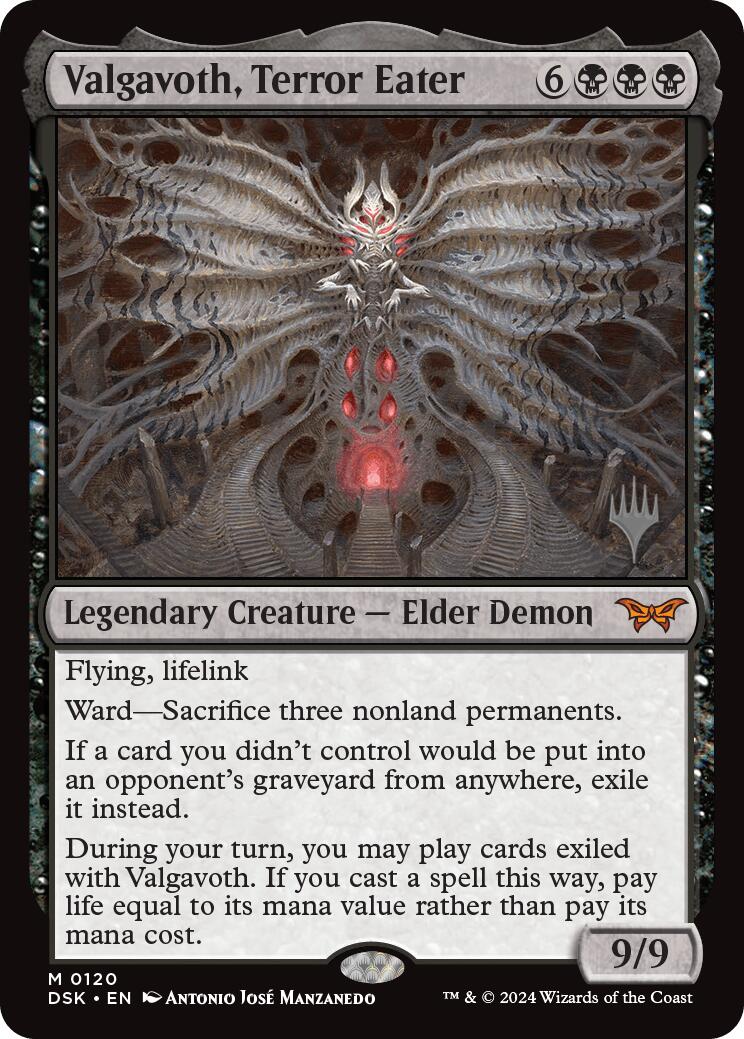 Valgavoth, Terror Eater (Promo Pack) [Duskmourn: House of Horror Promos] | The CG Realm