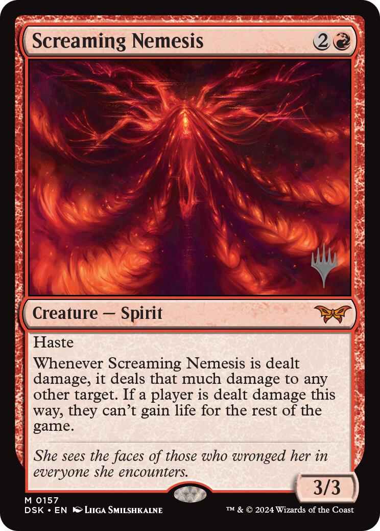 Screaming Nemesis (Promo Pack) [Duskmourn: House of Horror Promos] | The CG Realm
