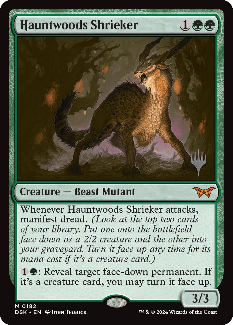Hauntwoods Shrieker (Promo Pack) [Duskmourn: House of Horror Promos] | The CG Realm