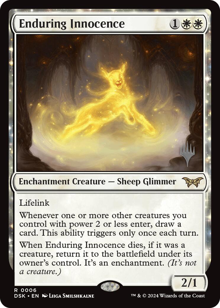 Enduring Innocence (Promo Pack) [Duskmourn: House of Horror Promos] | The CG Realm
