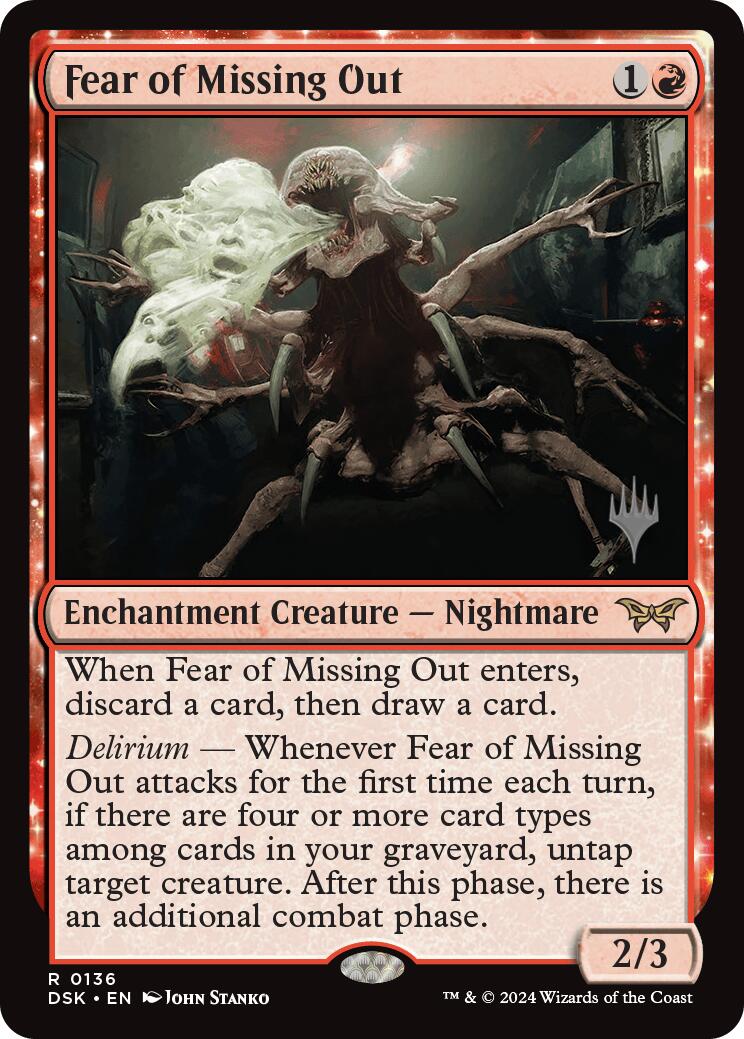 Fear of Missing Out (Promo Pack) [Duskmourn: House of Horror Promos] | The CG Realm