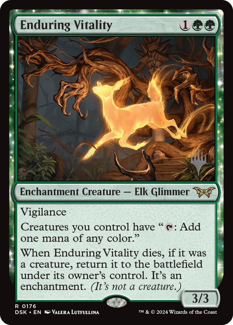 Enduring Vitality (Promo Pack) [Duskmourn: House of Horror Promos] | The CG Realm