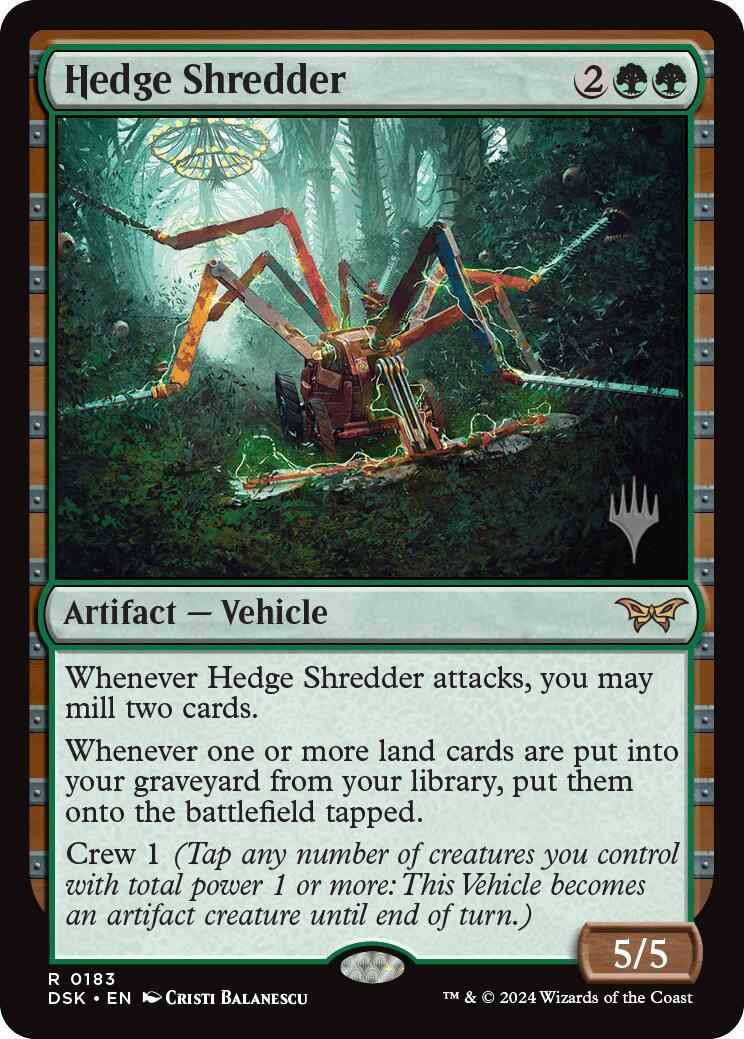 Hedge Shredder (Promo Pack) [Duskmourn: House of Horror Promos] | The CG Realm