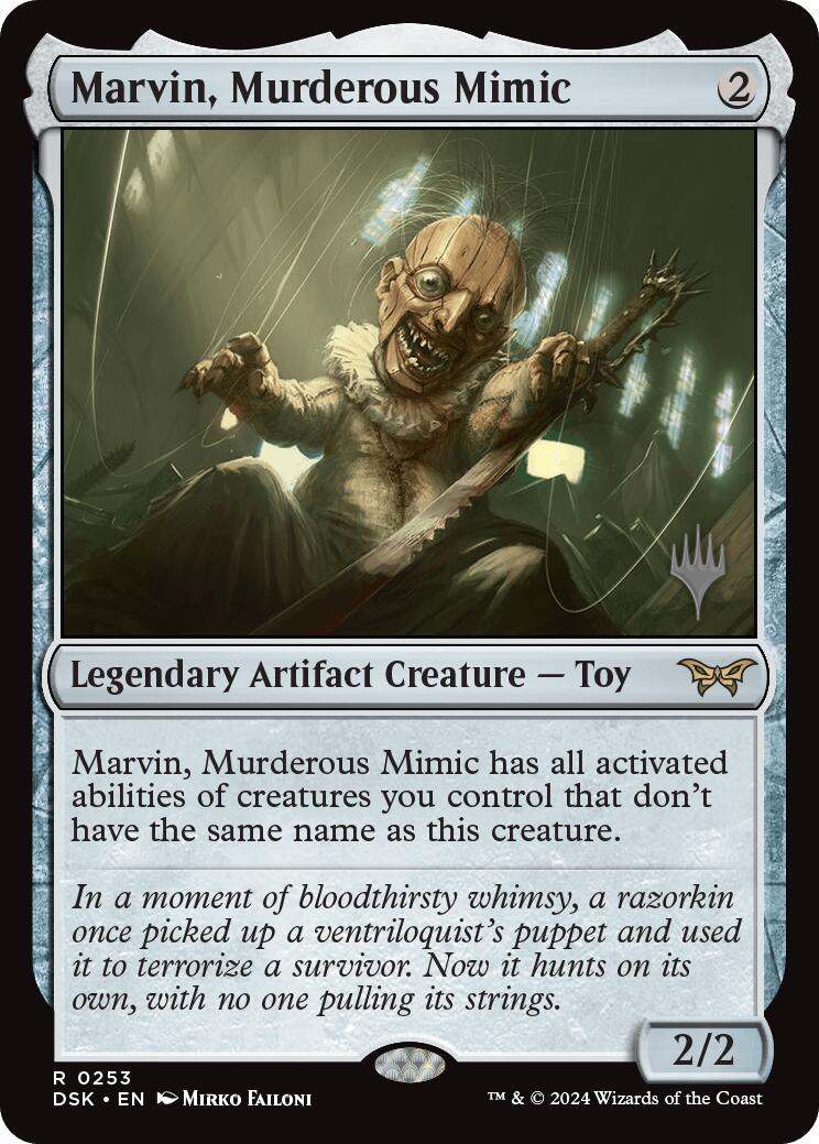 Marvin, Murderous Mimic (Promo Pack) [Duskmourn: House of Horror Promos] | The CG Realm