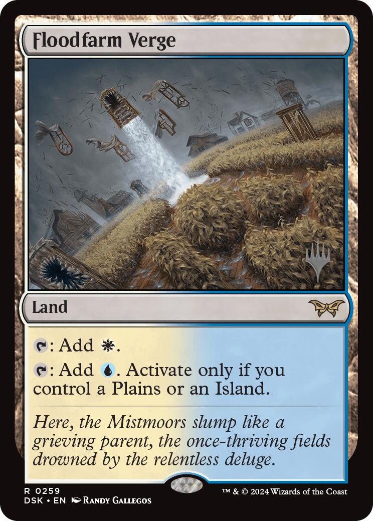 Floodfarm Verge (Promo Pack) [Duskmourn: House of Horror Promos] | The CG Realm