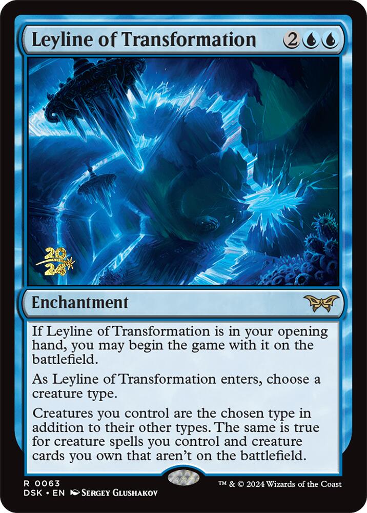 Leyline of Transformation (PRE-063) - Duskmourn: House of Horror Promos Foil