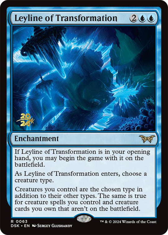 Leyline of Transformation (PRE-063) - Duskmourn: House of Horror Promos Foil