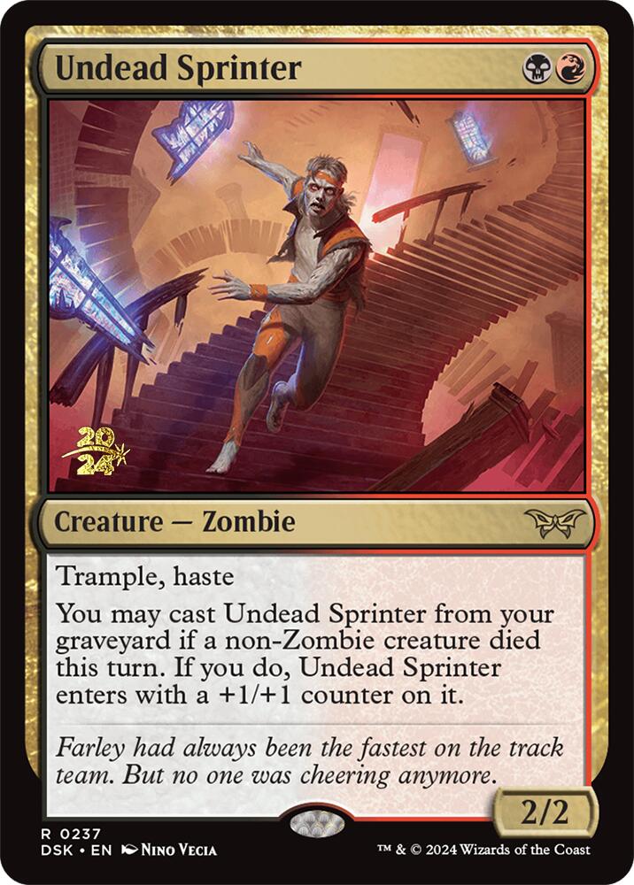 Undead Sprinter (PRE-237) - Duskmourn: House of Horror Promos Foil