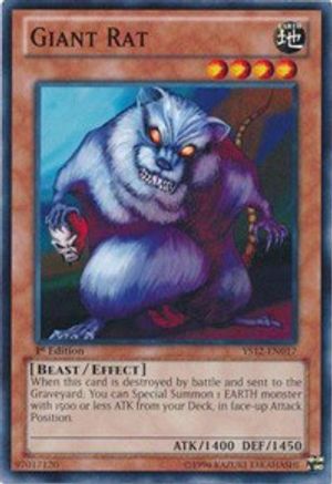 Giant Rat (YS12-EN017) - Starter Deck: Xyz Symphony 1st Edition