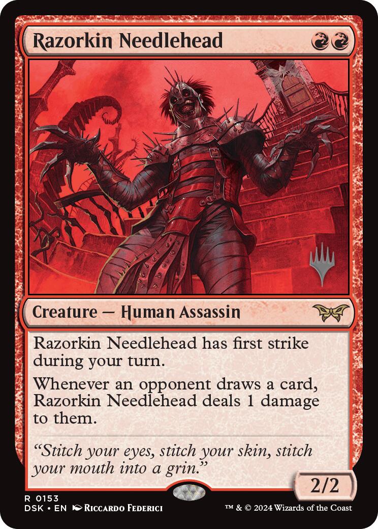 Razorkin Needlehead (Promo Pack) [Duskmourn: House of Horror Promos] | The CG Realm
