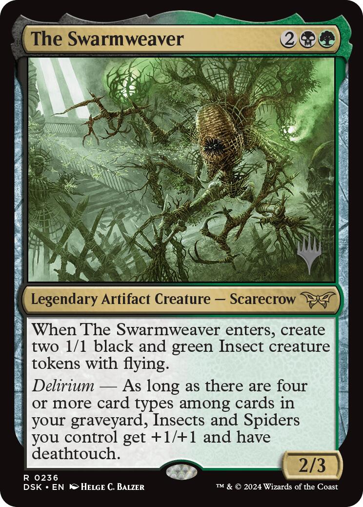 The Swarmweaver (0236) (Promo Pack) [Duskmourn: House of Horror Promos] | The CG Realm