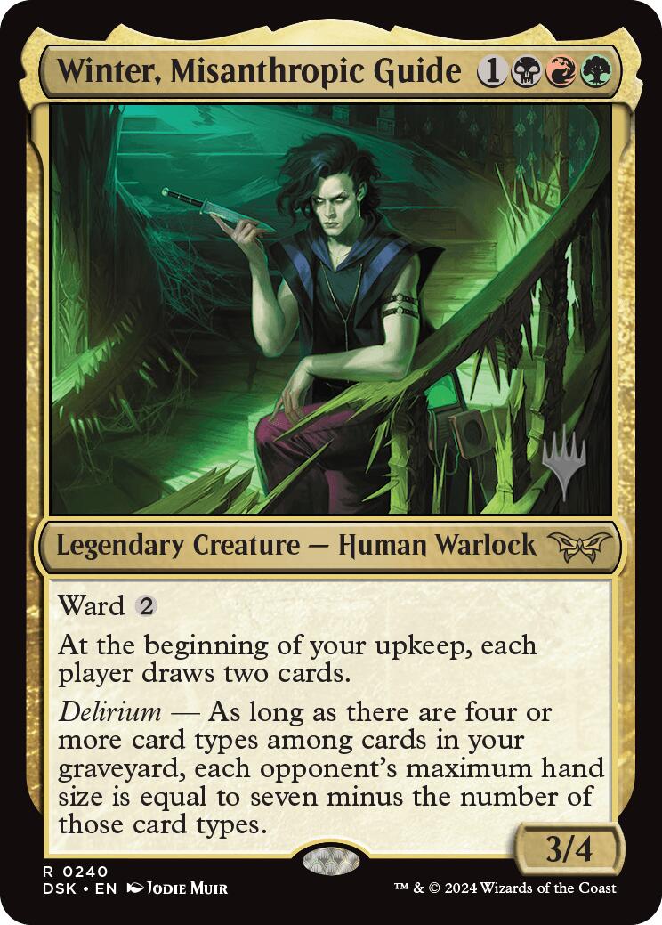Winter, Misanthropic Guide (Promo Pack) [Duskmourn: House of Horror Promos] | The CG Realm
