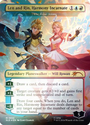 Len and Rin, Harmony Incarnate - The Royal Scions (Rainbow Foil) (SLD-1600) - Secret Lair Drop Series Foil