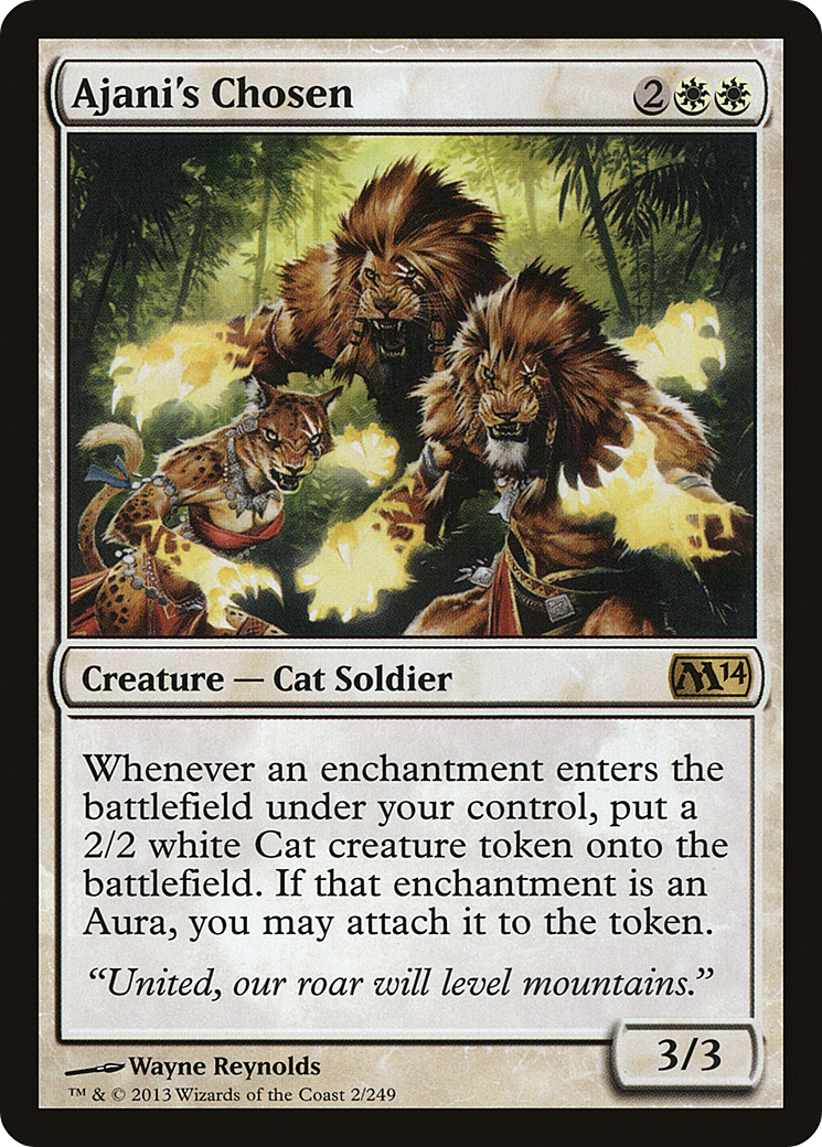 Ajani's Chosen (M14-002) - Magic 2014