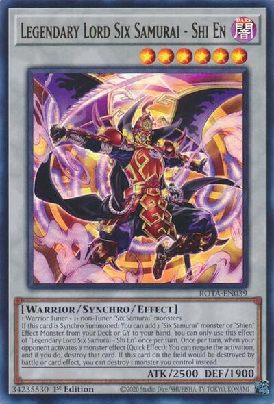 Legendary Lord Six Samurai - Shi En [ROTA-EN039] Ultra Rare | The CG Realm