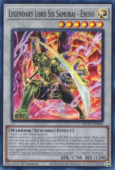 Legendary Lord Six Samurai - Enishi [ROTA-EN040] Super Rare | The CG Realm