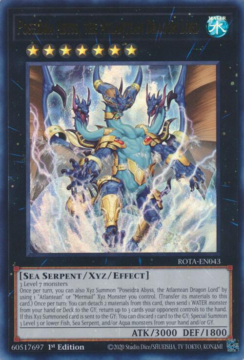 Poseidra Abyss, the Atlantean Dragon Lord [ROTA-EN043] Ultra Rare | The CG Realm