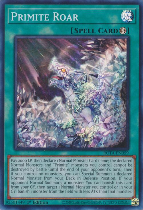 Primite Roar [ROTA-EN059] Super Rare | The CG Realm