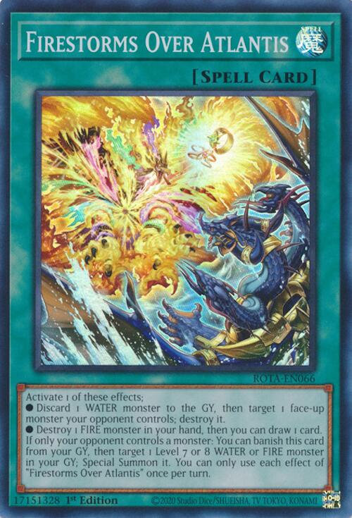 Firestorms Over Atlantis [ROTA-EN066] Super Rare | The CG Realm