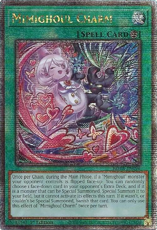 Mimighoul Charm (Quarter Century Secret Rare) [ROTA-EN096] Quarter Century Secret Rare | The CG Realm