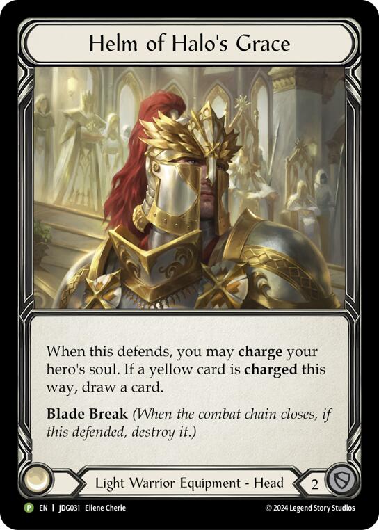 Helm of Halo's Grace [JDG031] (Promo)  Cold Foil | The CG Realm