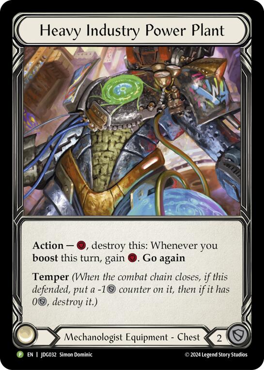 Heavy Industry Power Plant [JDG032] (Promo)  Cold Foil | The CG Realm