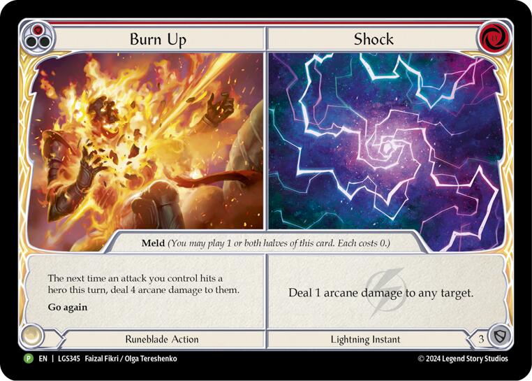 Burn Up // Shock [LGS345] (Promo)  Cold Foil | The CG Realm
