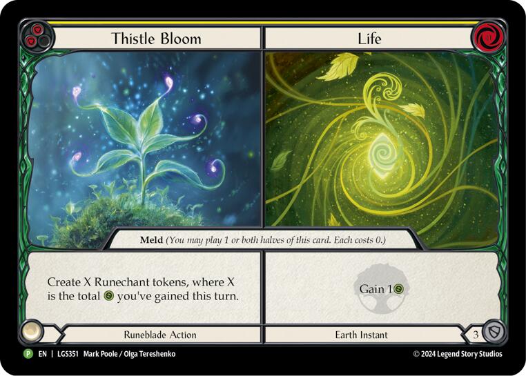 Thistle Bloom // Life [LGS351] (Promo)  Cold Foil | The CG Realm