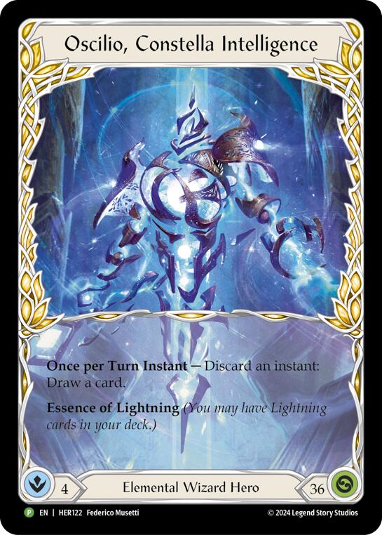 Oscilio, Constella Intelligence [HER122] (Promo)  Rainbow Foil | The CG Realm