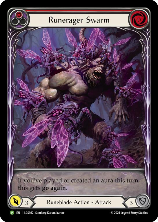 Runerager Swarm (Red) [LGS362] (Promo)  Rainbow Foil | The CG Realm