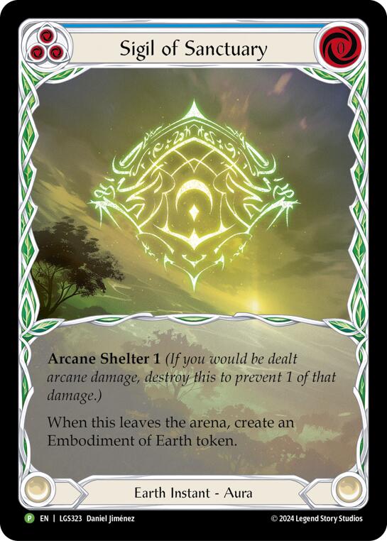Sigil of Sanctuary (Extended Art) [LGS323] (Promo)  Rainbow Foil | The CG Realm